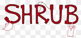 Shrub Logo Final With Items Red And White Invisible - Shrubcoop Org Logo Clipart