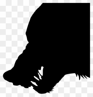Coyote Clipart Wold - Wolf Head Silhouette Png Transparent Png