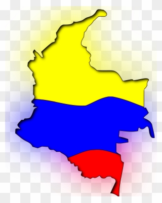 Map - Mapa De Colombia Bandera Clipart