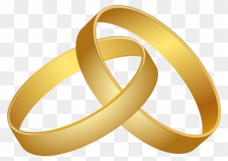 Clipart Freeuse Wedding Gold Png Clip - Clip Art 5 Gold Rings Transparent Png