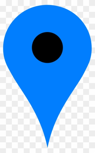 Maps Clipart Map Pin - Google Maps Marker Blue - Png Download