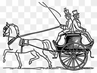 Drawn Cart Simple Horse - Dog Cart Clipart