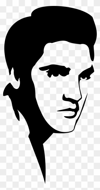 Elvis Presley Stencil - Elvis Presley Svg Clipart