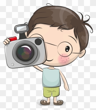 Pin By Wizard On Pinterest Cartoon Doodles - Boy With Camera Cartoon Clipart