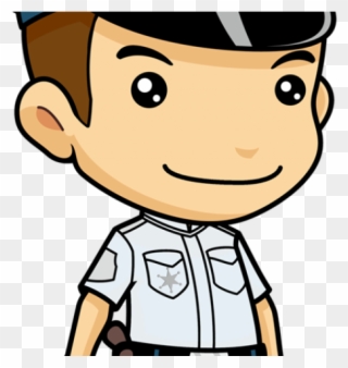 Police Clipart Cute - Police Man For Coloring - Png Download