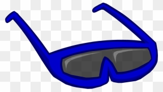 Download Image Free Stock Clip At Clker Com Online - Club Penguin Blue Sunglasses - Png Download