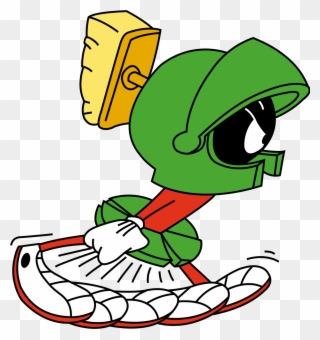 Marvin The Martian Running Clipart