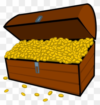 Gold Clip Art Download - Cartoon Treasure Chest Png Transparent Png