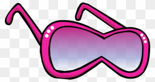 Goggles Clipart Pink - Club Penguin Pink Sunglasses - Png Download