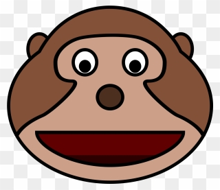 Cartoon Monkey Head - Monkey Head Png Clipart