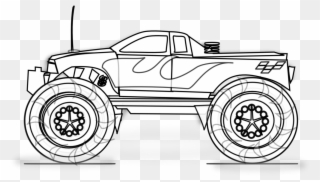 Free Printable Monster Truck Coloring Pages For Kids - Monster Truck Printable Colouring Page Clipart