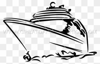 Cruise Ship - Silhouette Ship Cruise Images Clip Art - Png Download