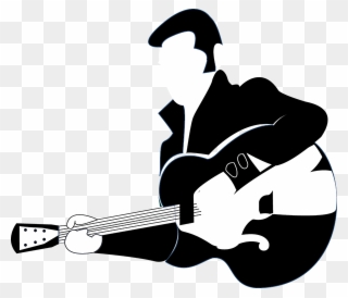 Elvis Clipart Musician - Musician Black And White Icon - Png Download