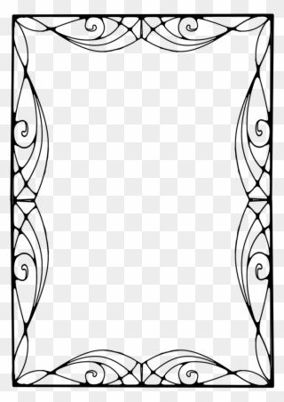 Frame Vector Frameswalls Org Pencil And In - Art Nouveau Vector Frame Png Clipart