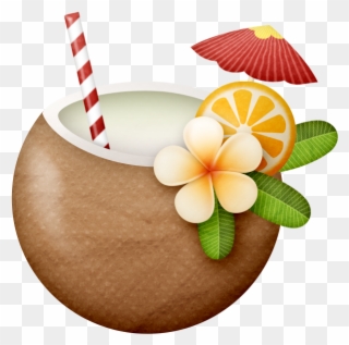 Coconut Clipart Hawaii - Hawaiian Coconut Clipart - Png Download