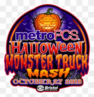 @metropcs Monster Truck Mash Brings Halloween Themed - Monster Truck Mash Bristol Motor Speedway Clipart