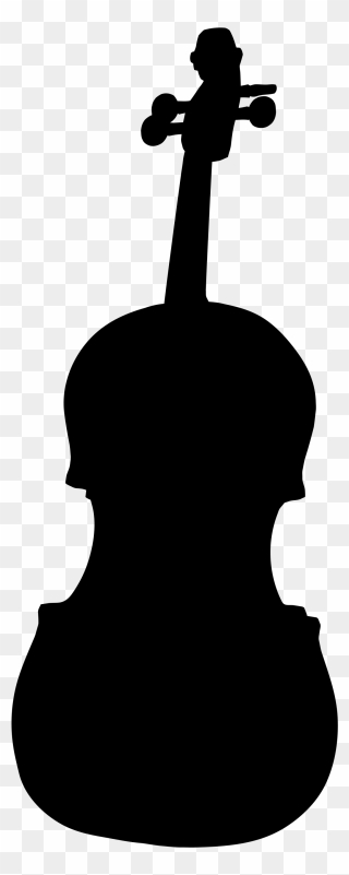 Clip Art Transparent Download Bass Silhouette Clipart - Violin Silhouette Png