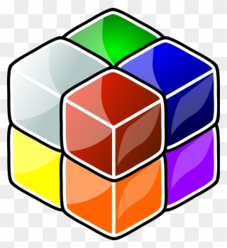Cube Clip Holder Vector Library Download - Cube - Png Download