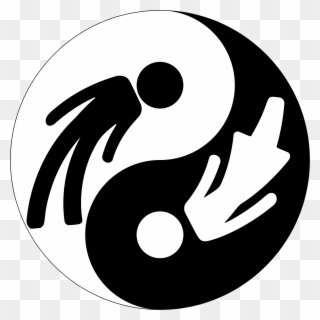 Yin And Yang Symbol I Ching Female Sign - Yin Yang Symbol Clipart