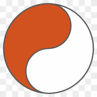 Orange And White Yin Yang Clipart