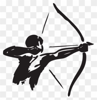 Banner Royalty Free Library And Arrow Hunting Clip - Bow And Arrow Png Transparent Png