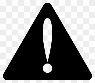 Alarm Alert Beware Caution Error Svg Png - Safety Symbol Black And White Clipart