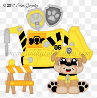 Bulldozer Puppy Pal - Dog Clipart