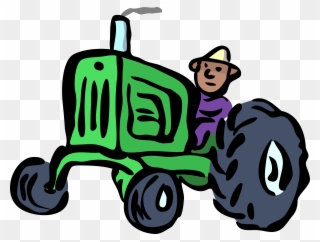 Farmer Agriculture Agricultural Machinery Tractor - Clip Art Agriculture Food And Natural Resources - Png Download