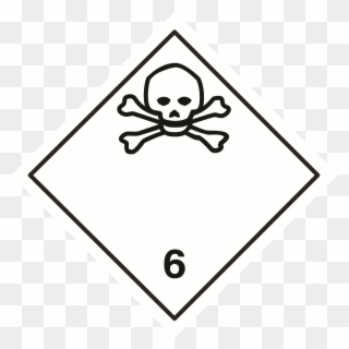 Adr Dangerous Goods Pictogram Chemical Substance Hazard - 6.1 Toxic Label Clipart
