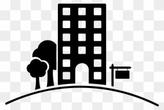 Big Image - Building Clipart Black And White Png Transparent Png