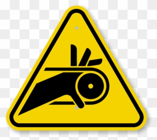 Clip Arts Related To - Warning Hand Safety Sign - Png Download