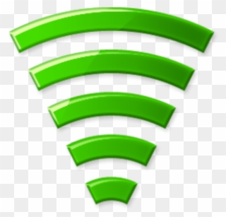 Wifi Signal Green Vector Clipart
