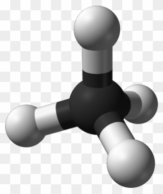 Methane Molecule Structure Atom Chemical Compound - Methane Ball And Stick Model Clipart