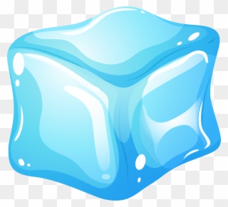 Ice Cube Blue Clip Art Web Clipart - Ice Cube - Png Download