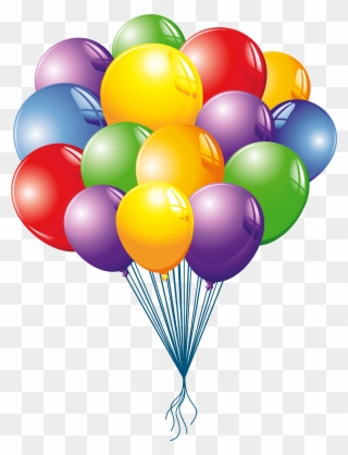 Top 63 Balloons Clip Art - Bunch Of Balloons Clipart Free - Png Download