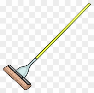Banner Freeuse Library Broom And Mop Clipart - Cartoon Mop And Bucket - Png Download