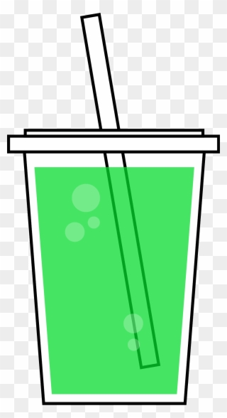 Slushie Clipart - Cup Of Green Juice Clipart - Png Download