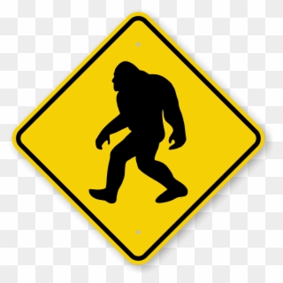 Sasquatch Clipart Transparent - Winding Right Road Signs - Png Download