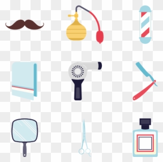 Barbershop Vector Icon Clip Art Stock - Barber Icons - Png Download