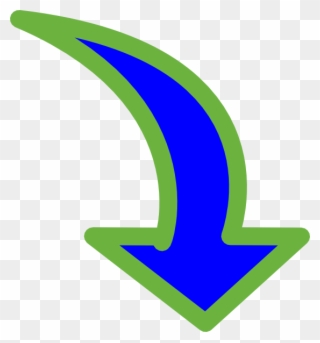 Curved Arrow Pointing Down Clipart