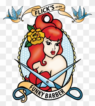 Hairdresser Clipart Lady Barber - Flicks The Funky Barber - Png Download