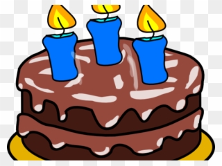 Birthday Cake Clipart Candle - Happy Birthday Cake Art - Png Download
