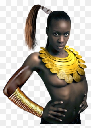 African Women Bust - Girl Clipart