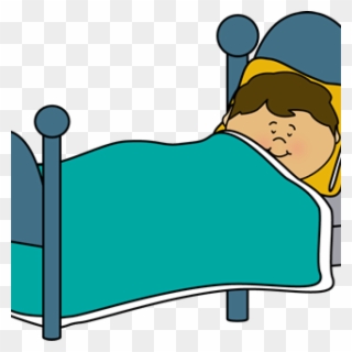 Png Library Sleep Clipart - Boy Sleeping On The Bed Clipart Transparent Png