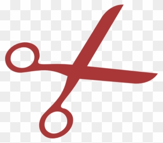 Scissor Clipart Barber Scissors - Red Scissors Clipart - Png Download