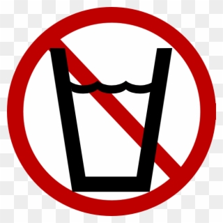 No Physical Activity Clipart - No Drinking Water Sign - Png Download