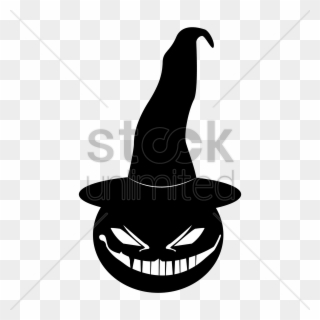 Wicked Pumpkin Clipart The Wicked Witch Of The West - Pumpkin With Witch Hat Silhouette - Png Download
