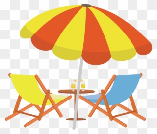 Sighting Drawing Beach Chair - Beach Umbrella Vector Png Clipart
