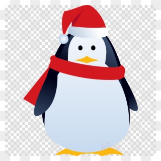 Christmas Penguin Png Clipart Penguin Santa Claus Clip - Christmas Penguin Gift Greeting Card Transparent Png