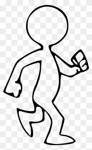 Animated Walking Man - Person Walking Clipart - Png Download